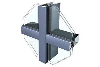 PVDF Aluminum Extrusion Curtain Wall Profile